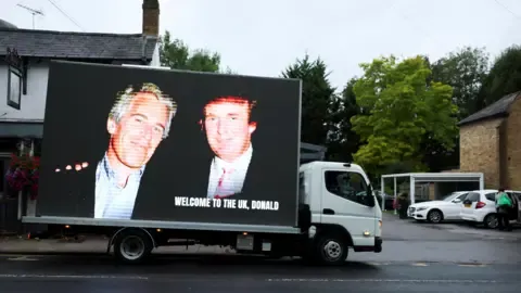 Several Detentions Made Following Donald Trump and Jeffrey Epstein Images Displayed on Windsor Castle